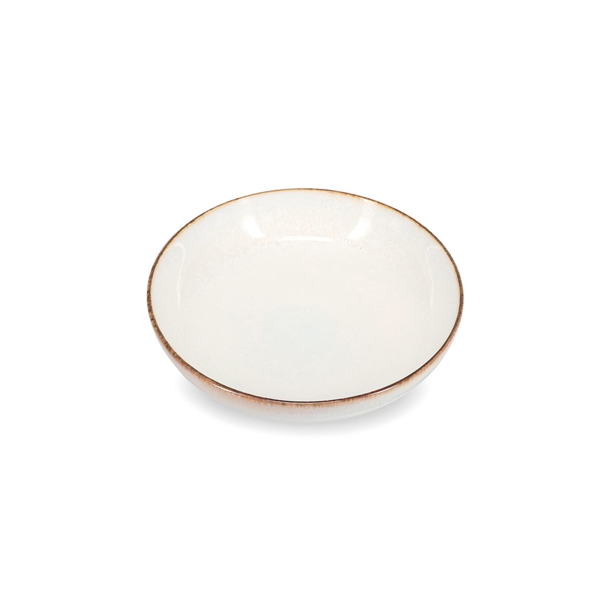 Lot de 4 assiettes creuses ARTISAN blanc, SALT & PEPPER