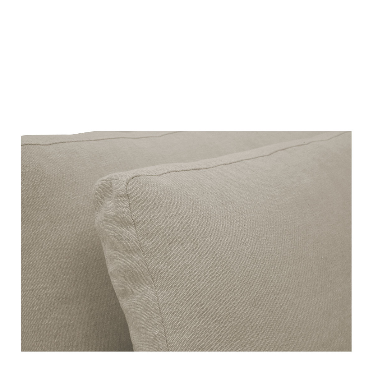 Canapé lin beige, BLANC D’IVOIRE