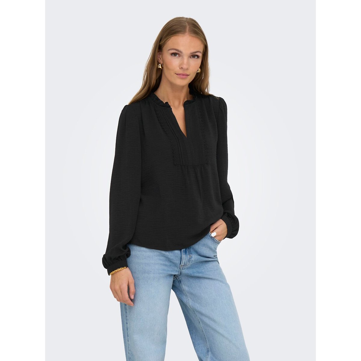 Chemisier, manches longues noir, JDY