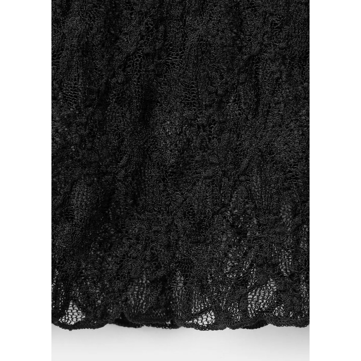 T-shirt broderies ajourées noir, MANGO TEEN