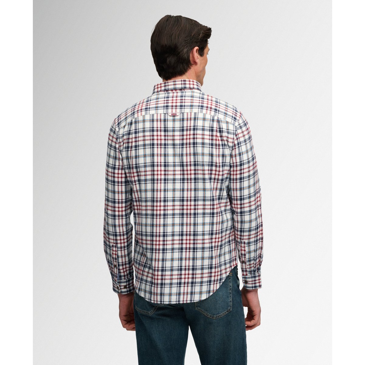 Chemise Lumberjack en Coton à Manches Longues carreaux oregon blanc, SUPERDRY