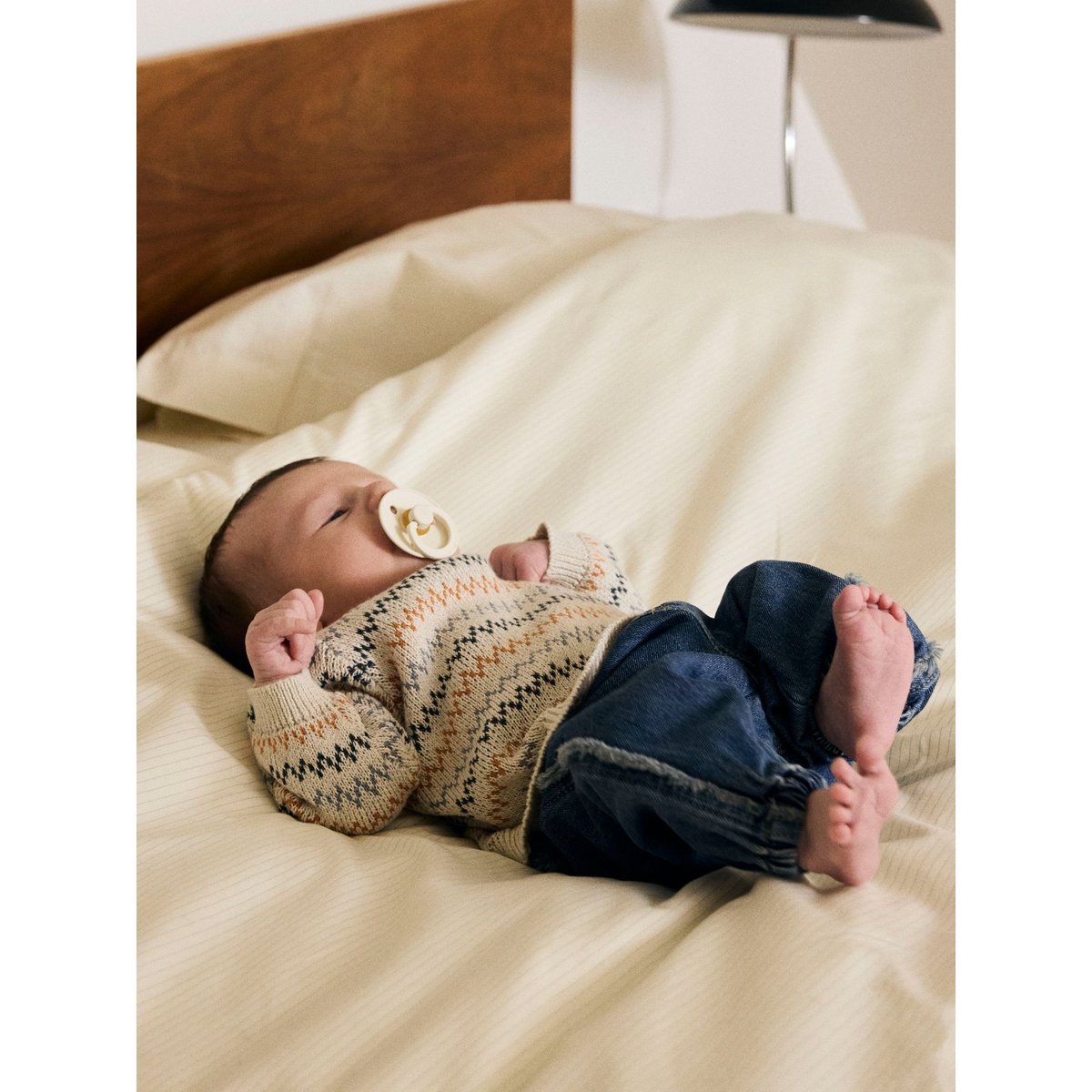 Pull En Maille blanc - peyote melange1, NAME IT