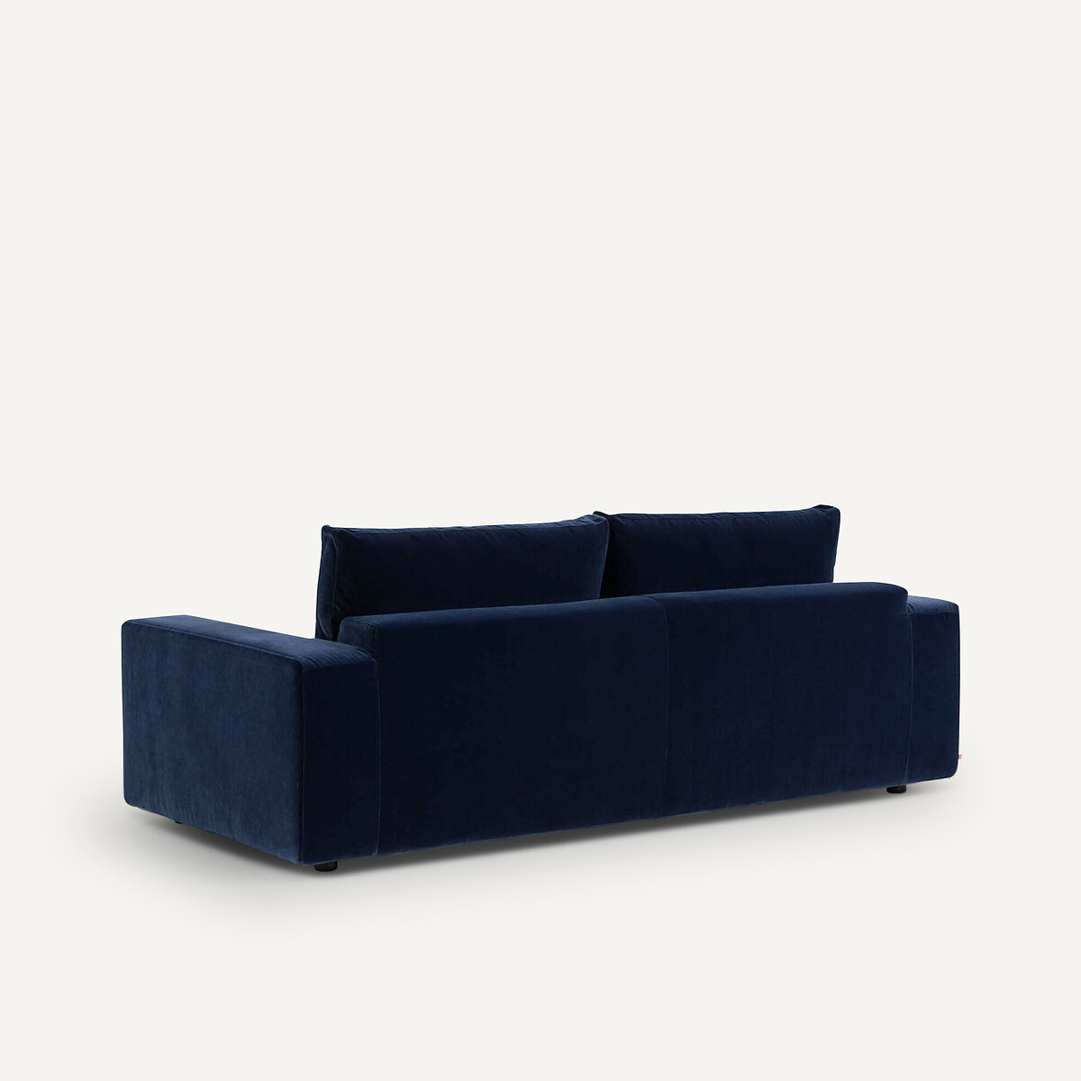 Canapé convertible 3 places, en velours, Skander bleu nuit, AM.PM