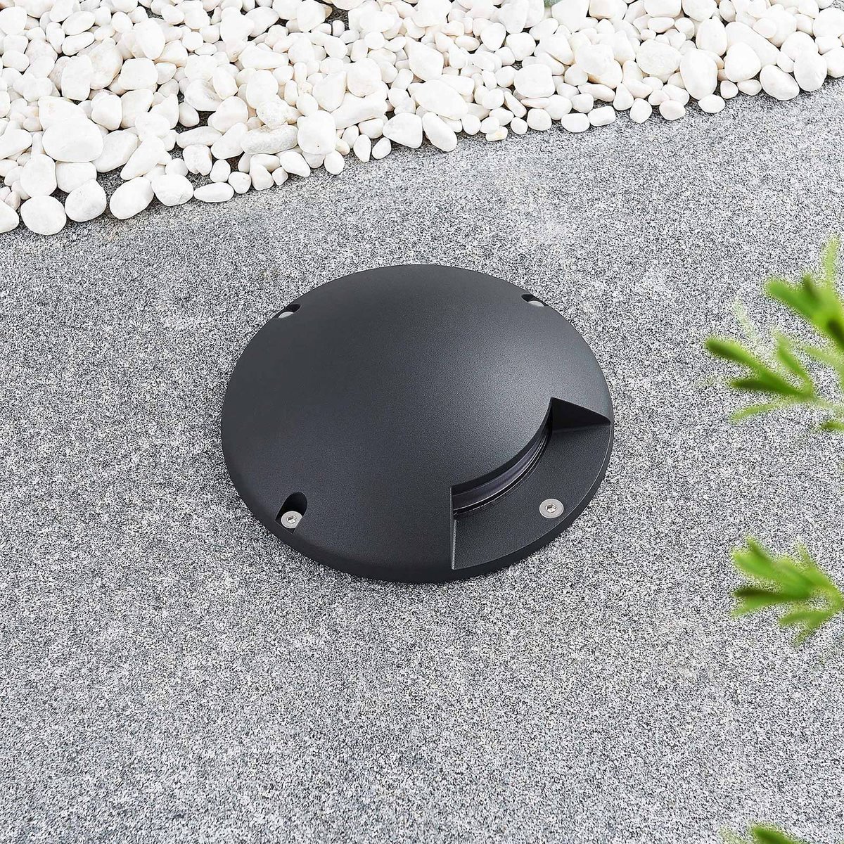 Luminaire extérieur en aluminium moderneLED gris foncé, LINDBY