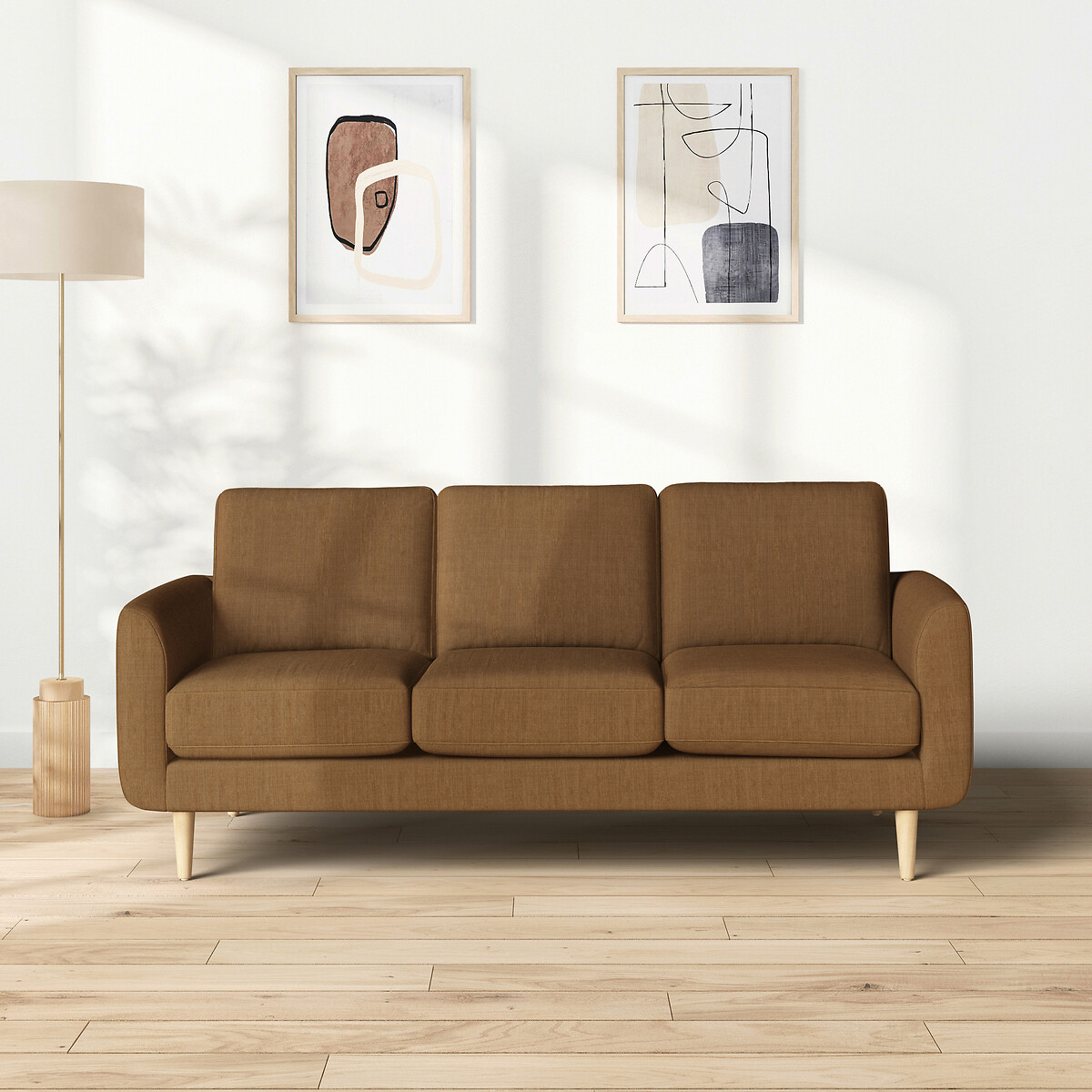 3-Sitzer-Sofa aus Polyester und Baumwolle, Jimi dunkelblau, LA REDOUTE INTERIEURS