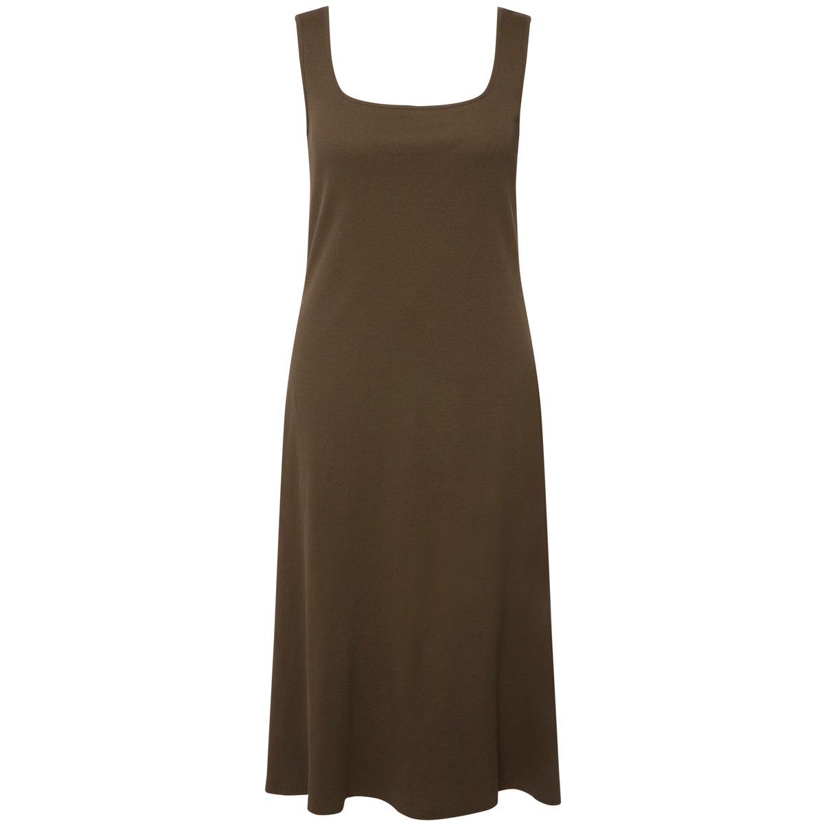 Robe midi dans un esprit boléro à encolure vert mousse, ULLA POPKEN