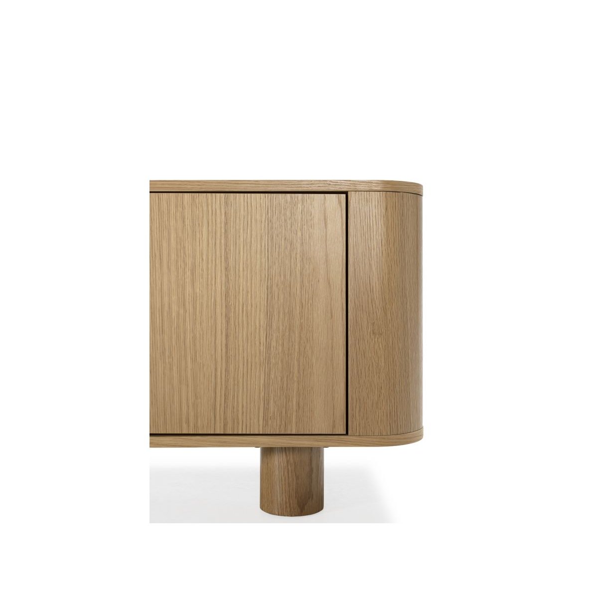Meuble TV 180 cm placage, MALO marron clair, BOBOCHIC