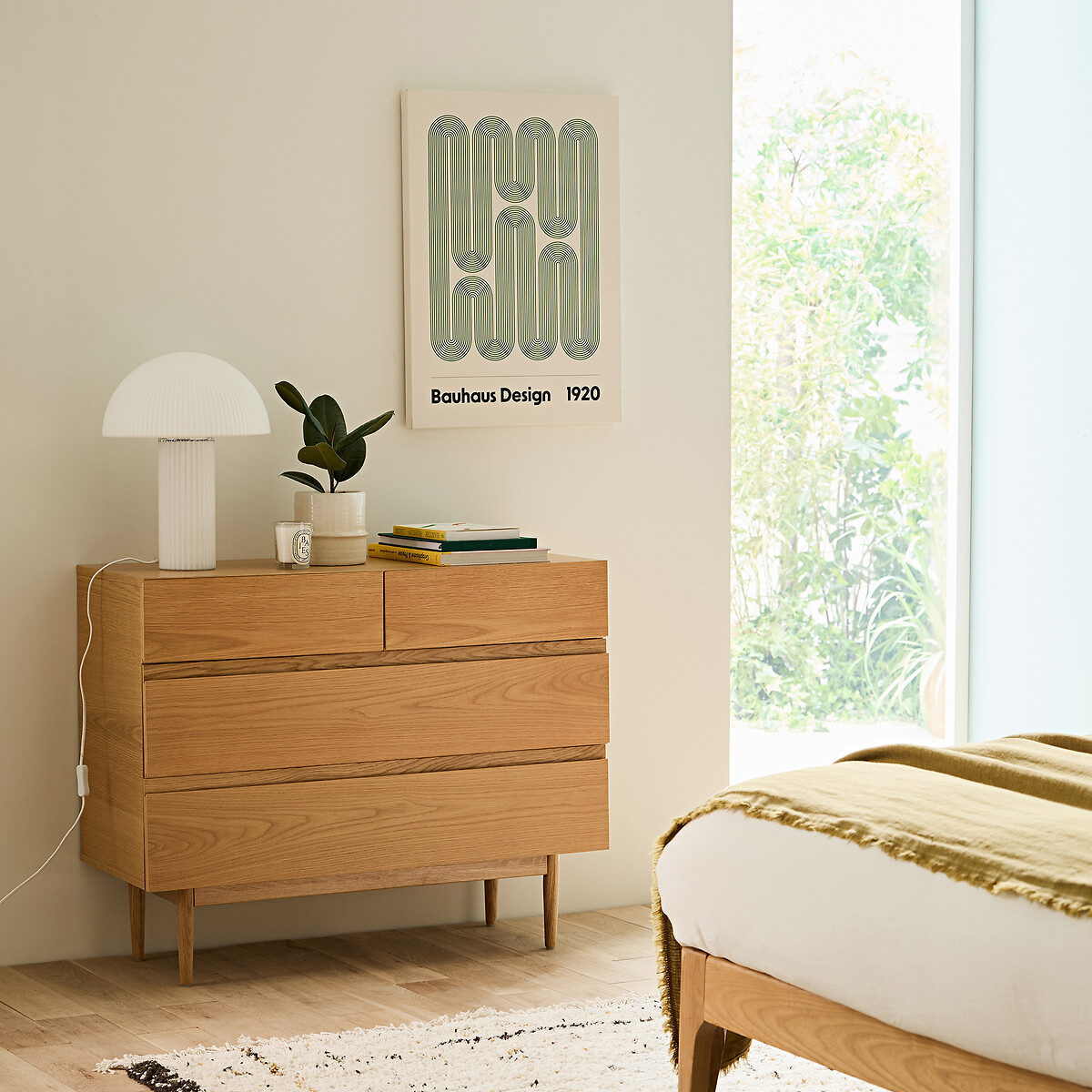 Laval Chest of 4 Drawers natural, LA REDOUTE INTERIEURS