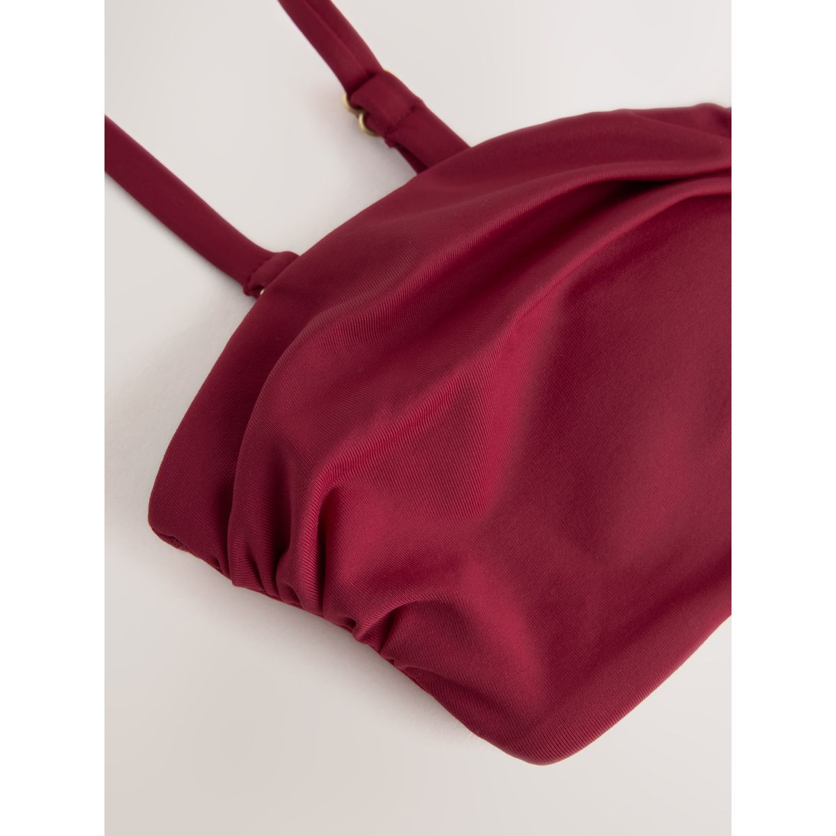 Haut de bikini bandeau à détail métallique vin de baies, NEXT