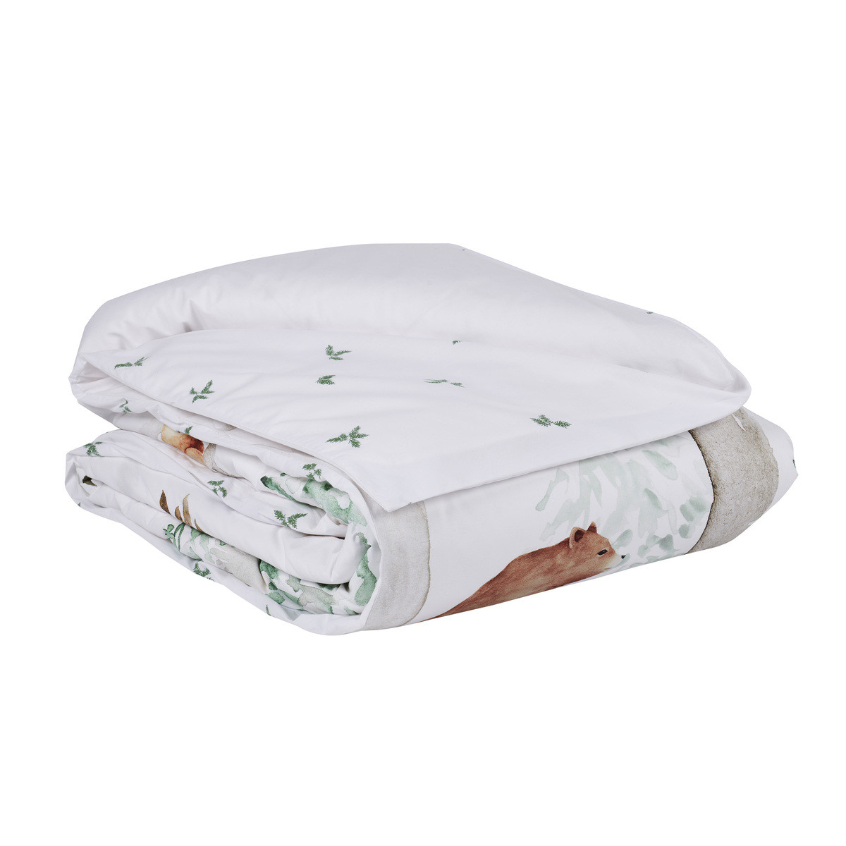 Housse de couette Faon - Percale de coton animaux, TRADITION DES VOSGES