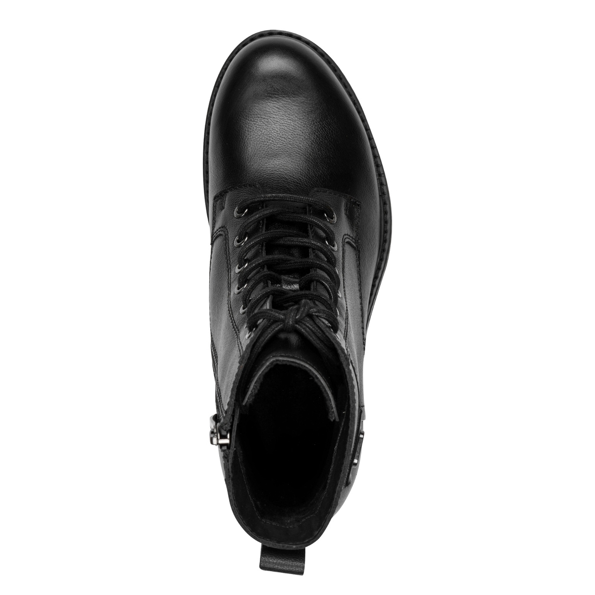 Bottines plates à lacets noir, TAMARIS