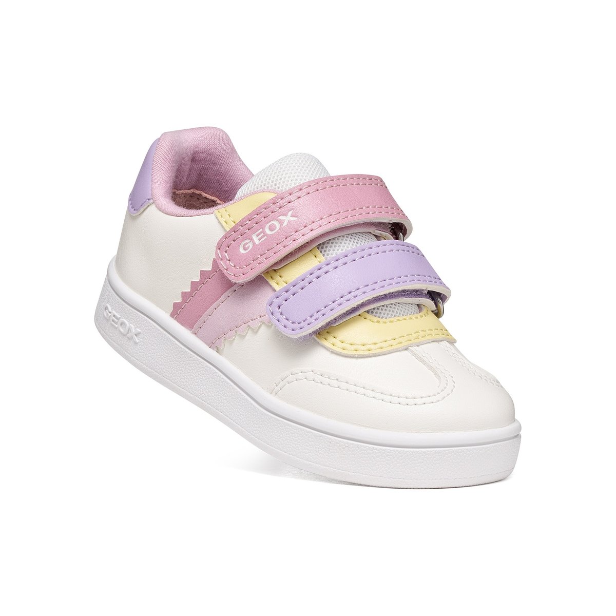 Baskets  B ECLYPER blanc/rose, GEOX
