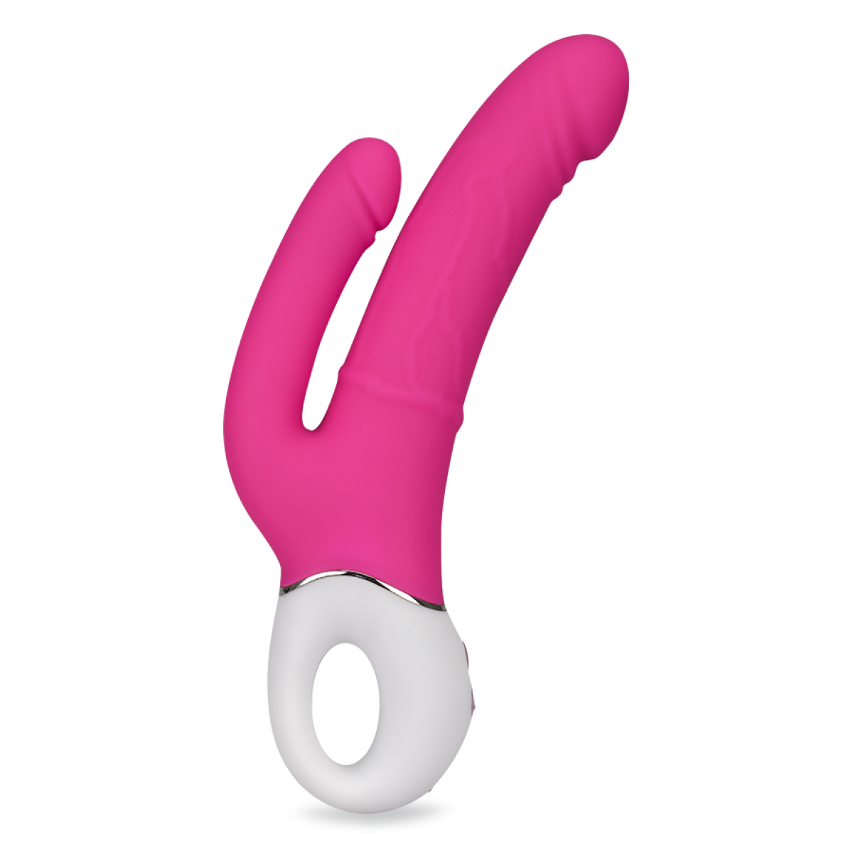 Vibromasseur puissant double gode Jakiro rose, LOVE AND VIBES
