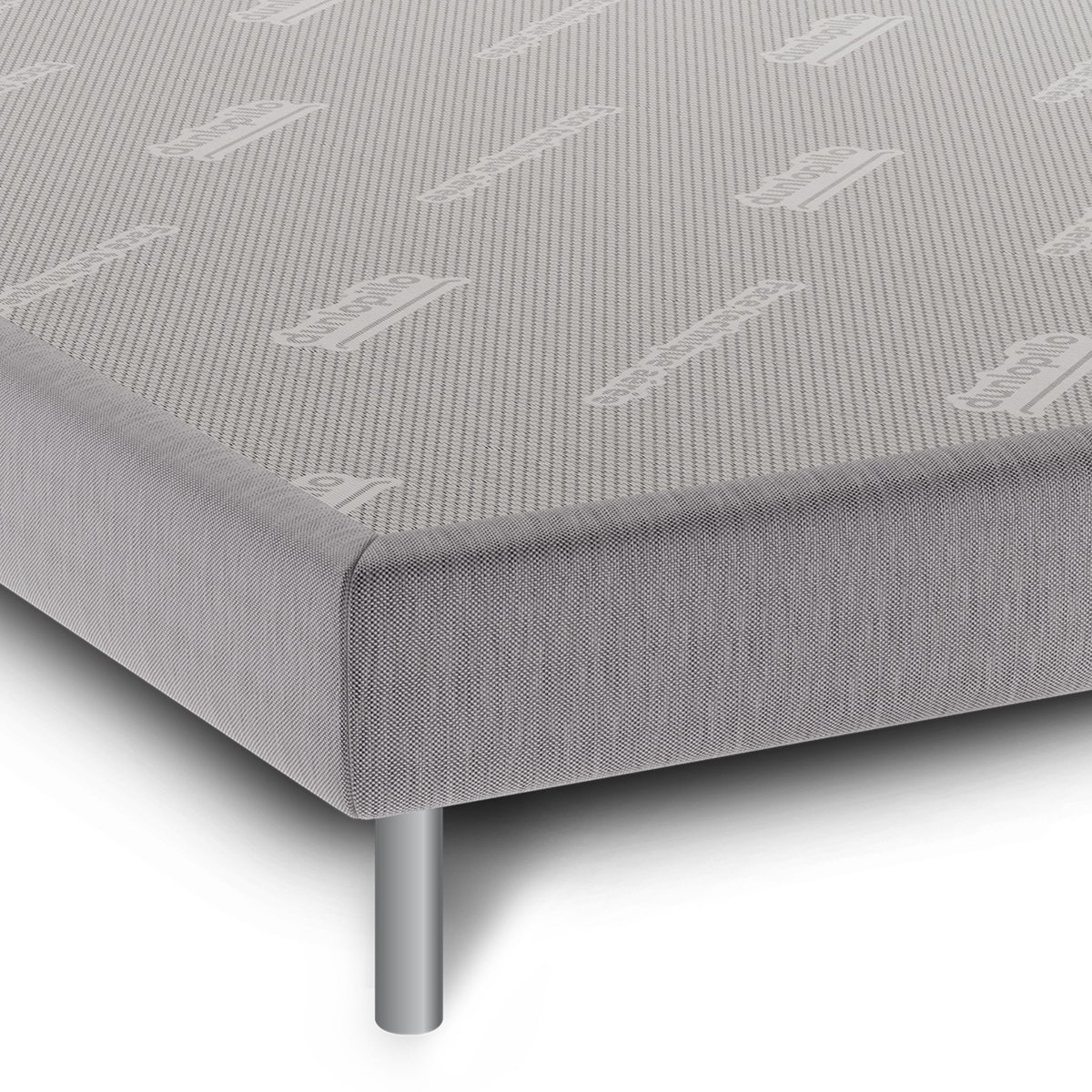 Matelas Aérial® 20cm, sommier pieds JONQUILLE blanc, DUNLOPILLO