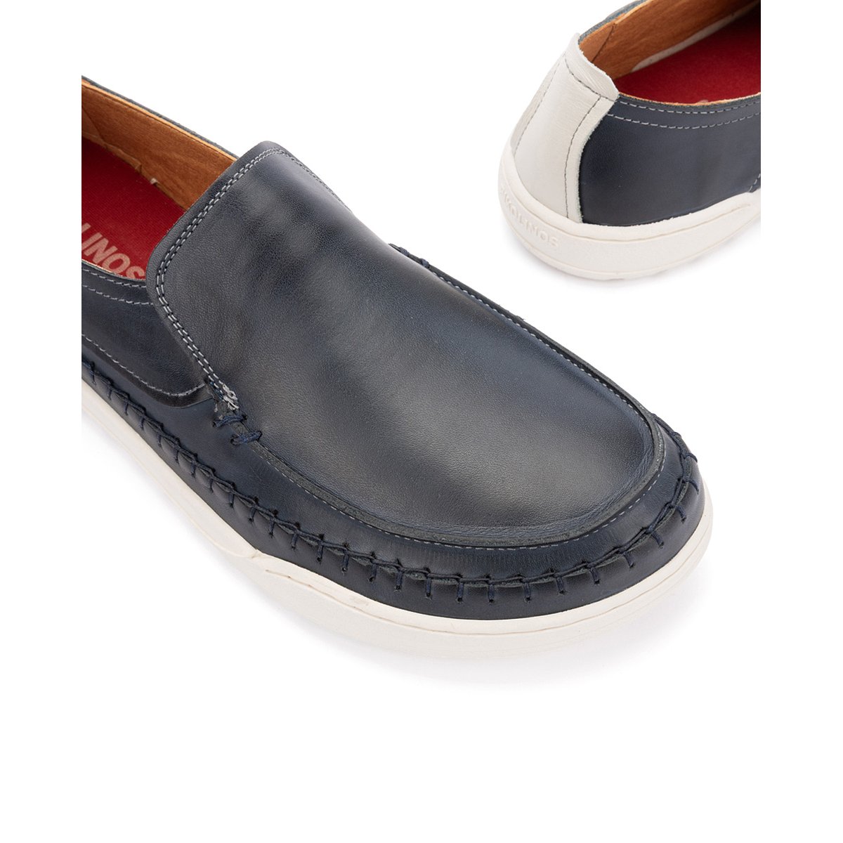 Mocassins cuir Arenal Barefoot blue, PIKOLINOS