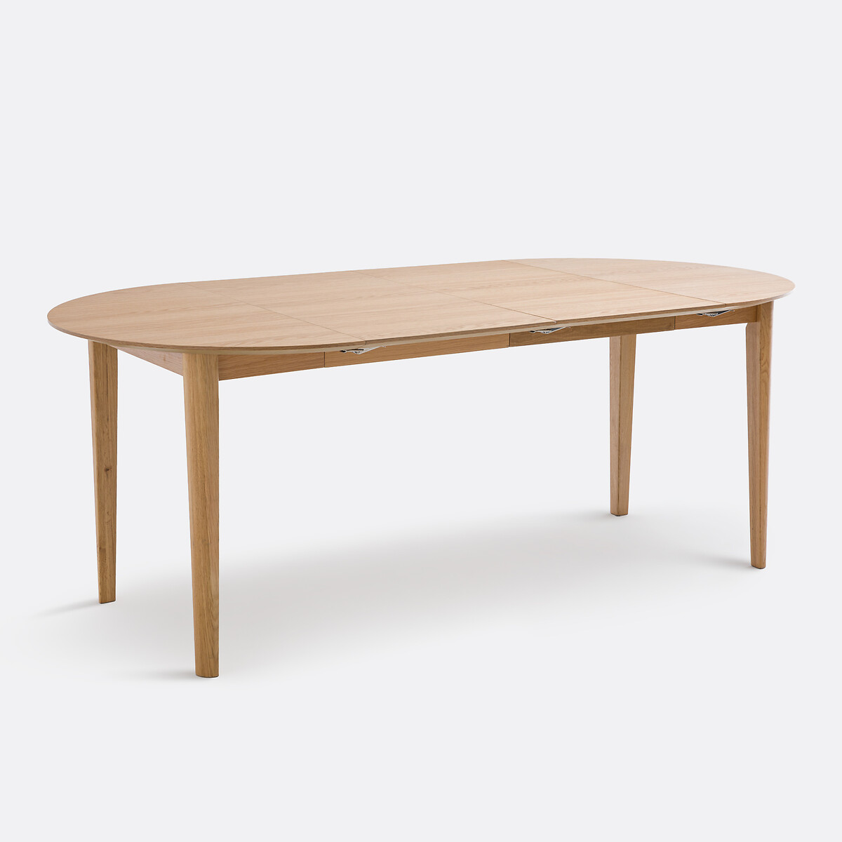 Table à manger, extensible, en plaqué chêne, 4 à 8 couverts, TIOGA coloris chêne, LA REDOUTE INTERIEURS