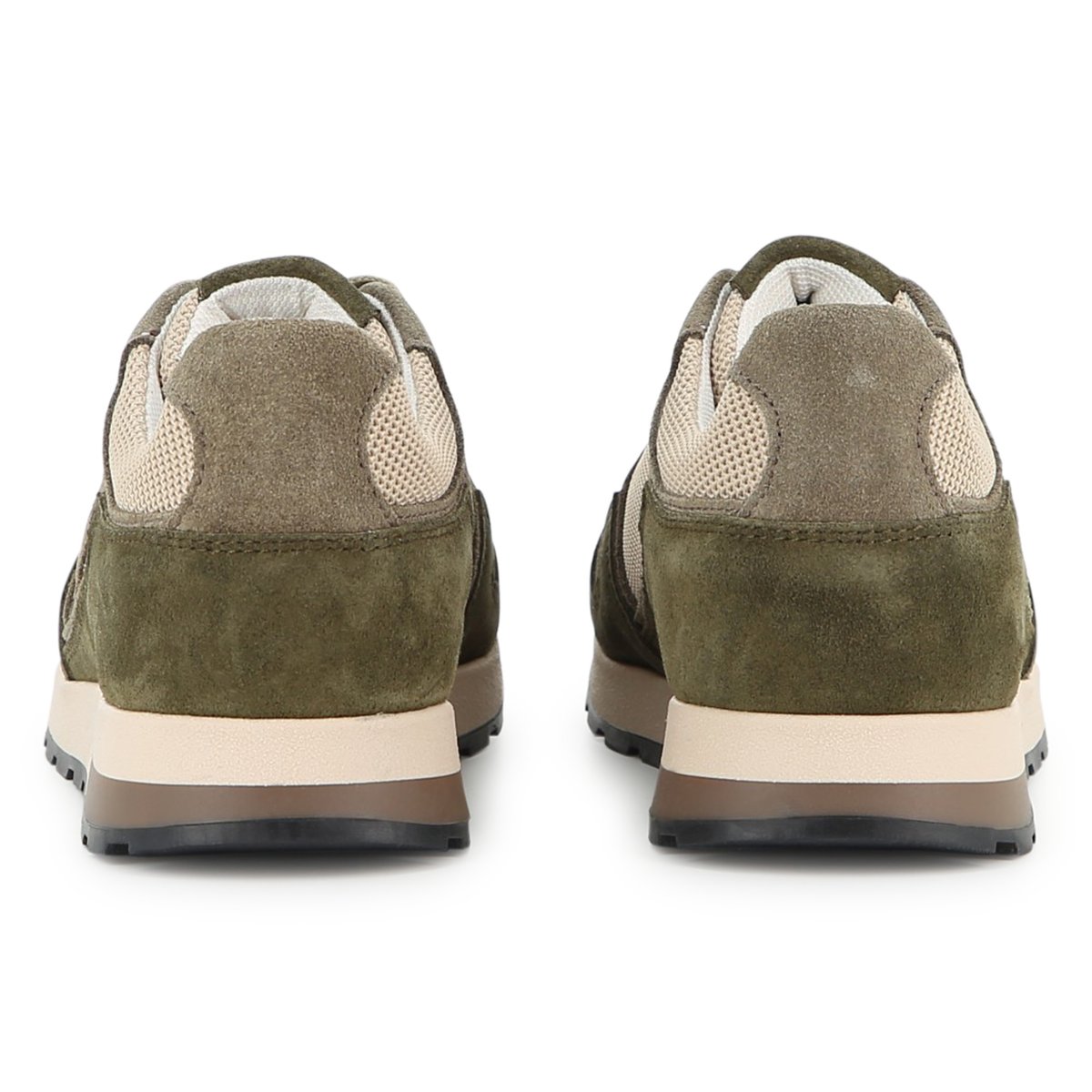 Baskets basses à lacets olive, BOSS KIDSWEAR