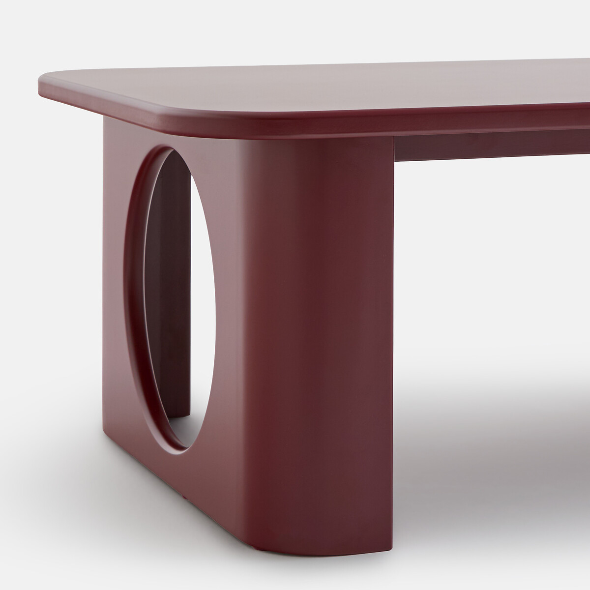Tavolino con gambe scolpite, lunghezza 130 cm, MORTI bordeaux , LA REDOUTE INTERIEURS