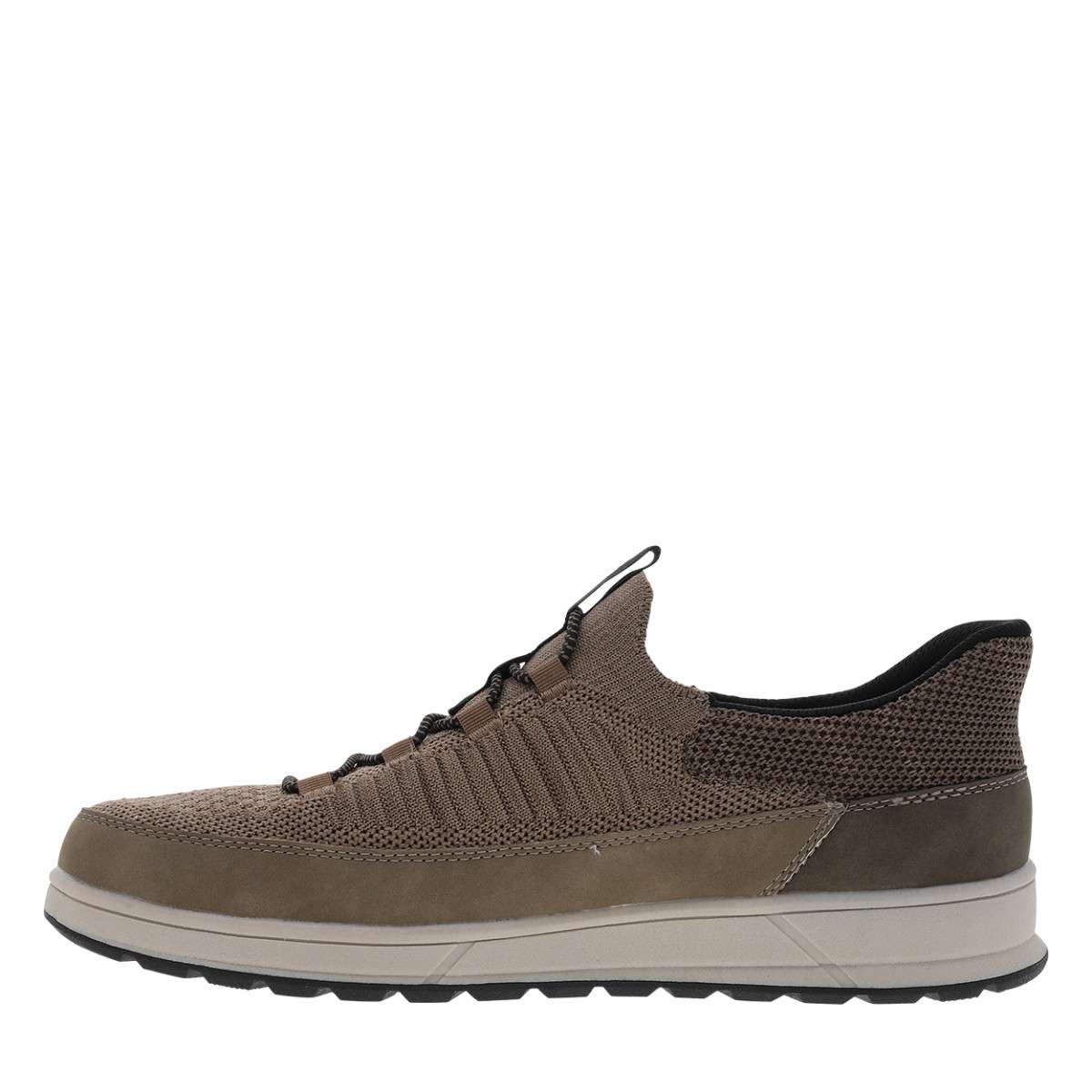 Sneakers talon plat marron, BUGATTI