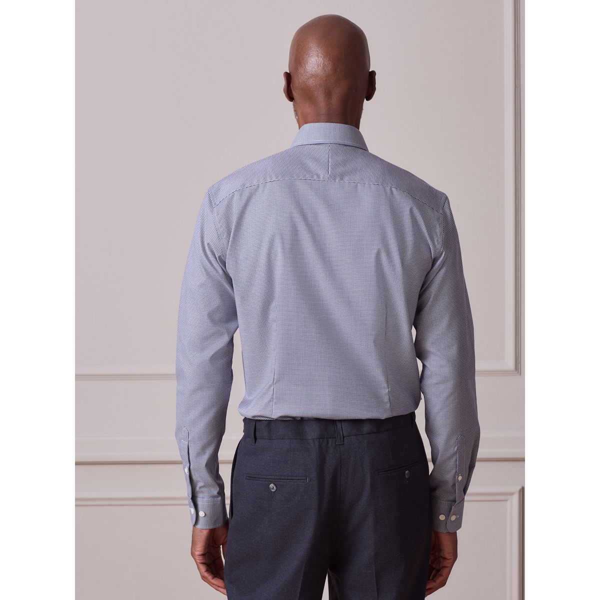 Chemise emblématique de la marque Signature bleu texturé, NEXT
