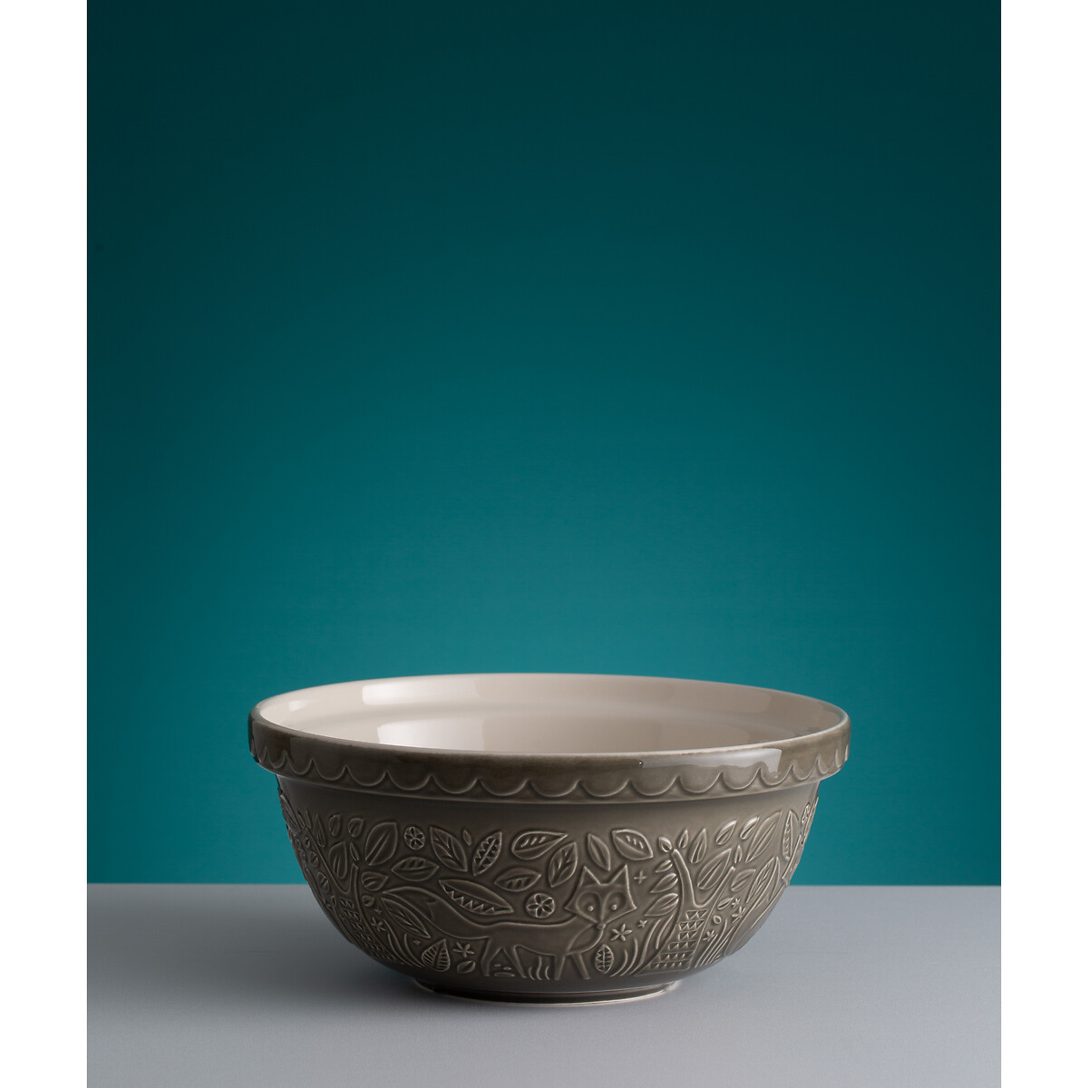In The Forest 29cm Fox Mixing Bowl grey, MASON CASH