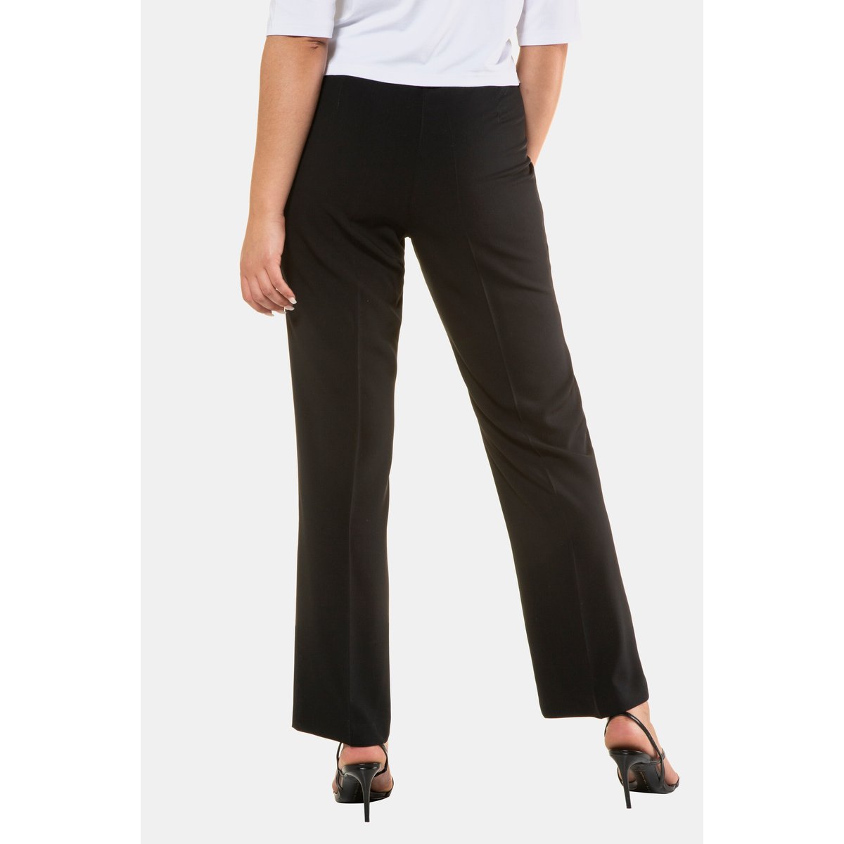 Pantalon Mandy, ceinture élastiquée noir, ULLA POPKEN