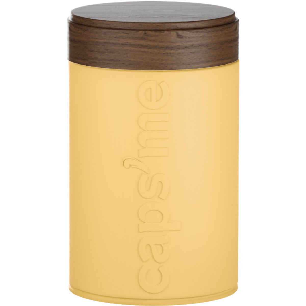Boite à café à café jaune contenance 250g couleur unique, CAPS ME