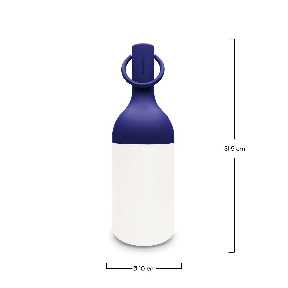 Lampe nomade en plastique - ELO blanc et bleu, MAISON PAVANE