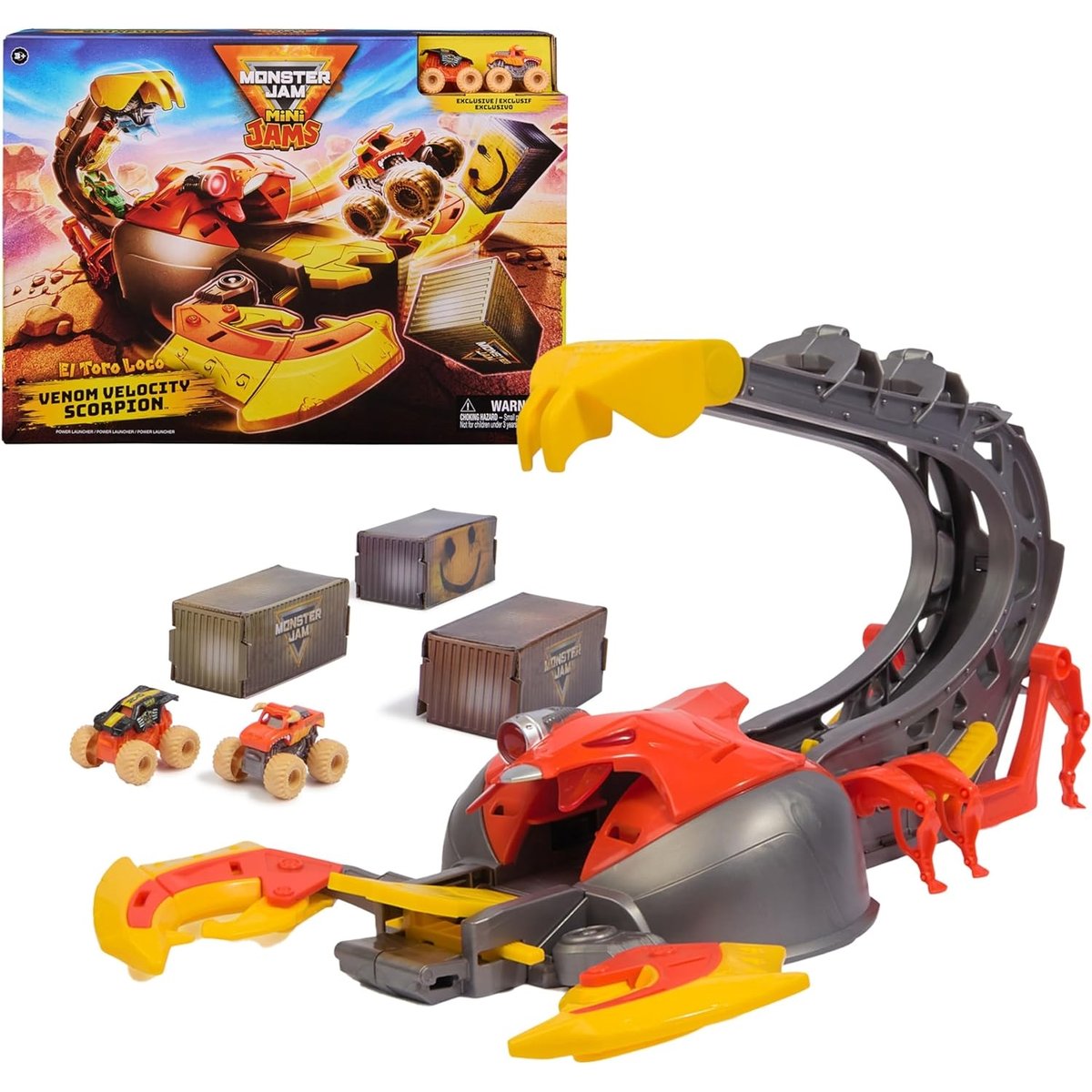 Monster Jam - Set de jeux mini scorpion multicolore, SPIN MASTER