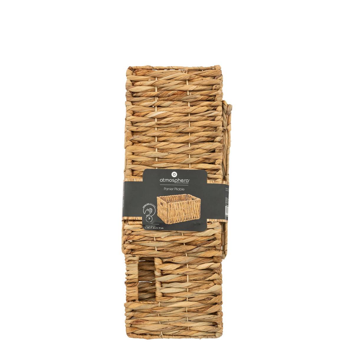 Panier de rangement MAURA beige, ATMOSPHERA