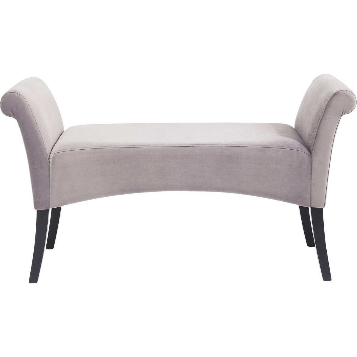 Banc en velours, MOTLEY gris, KARE DESIGN
