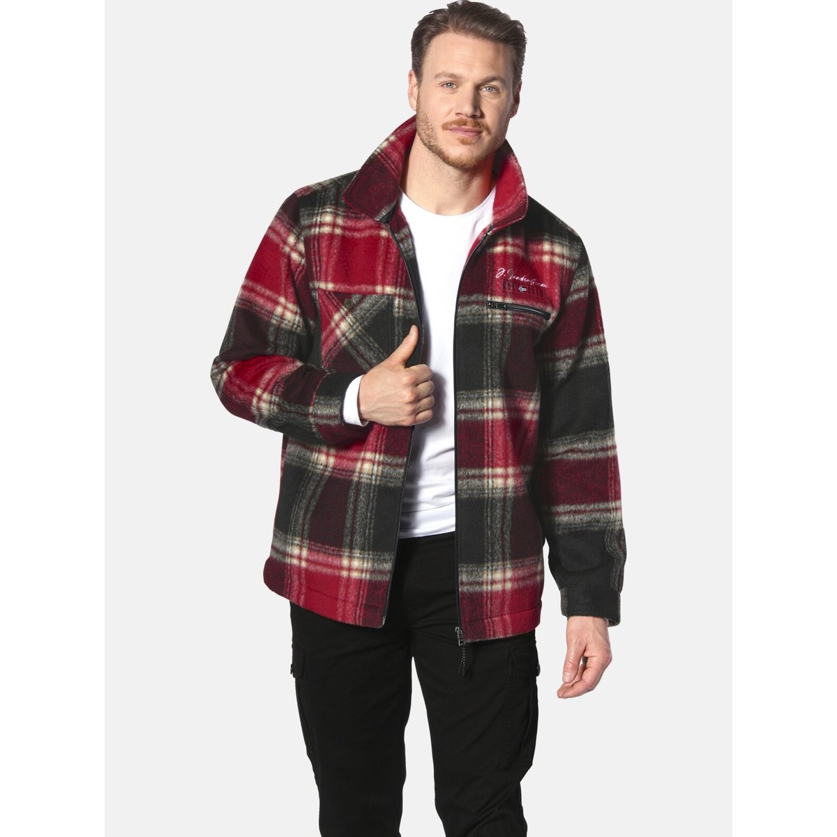 Veste FINNLEIV rouge, JAN VANDERSTORM