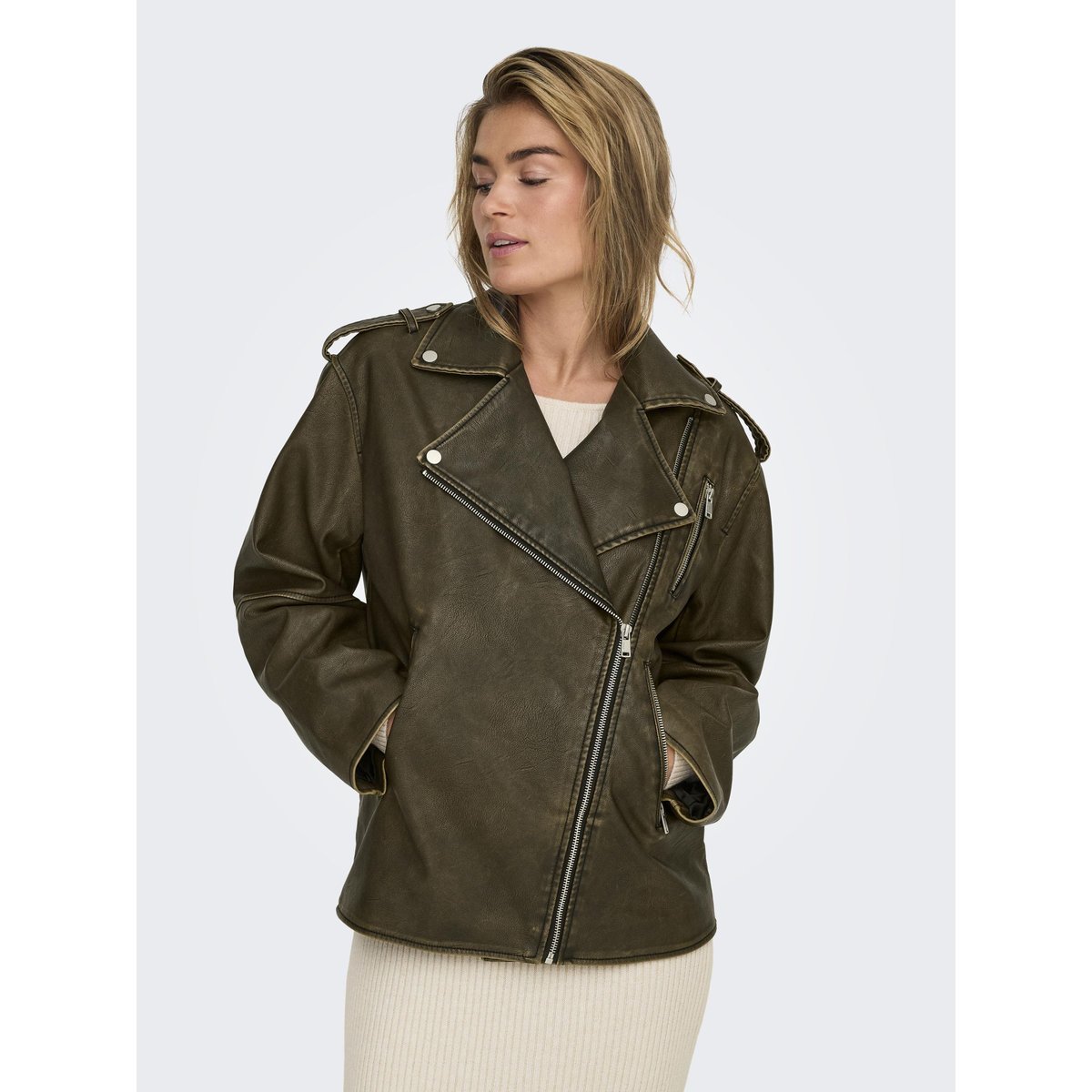 Veste En Similicuir wren, ONLY