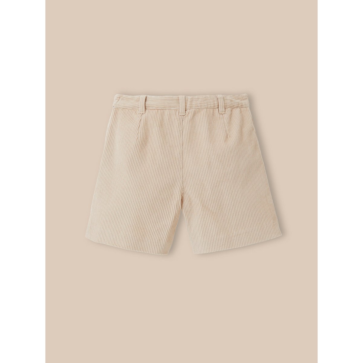 Short velours taille haute beige, CYRILLUS