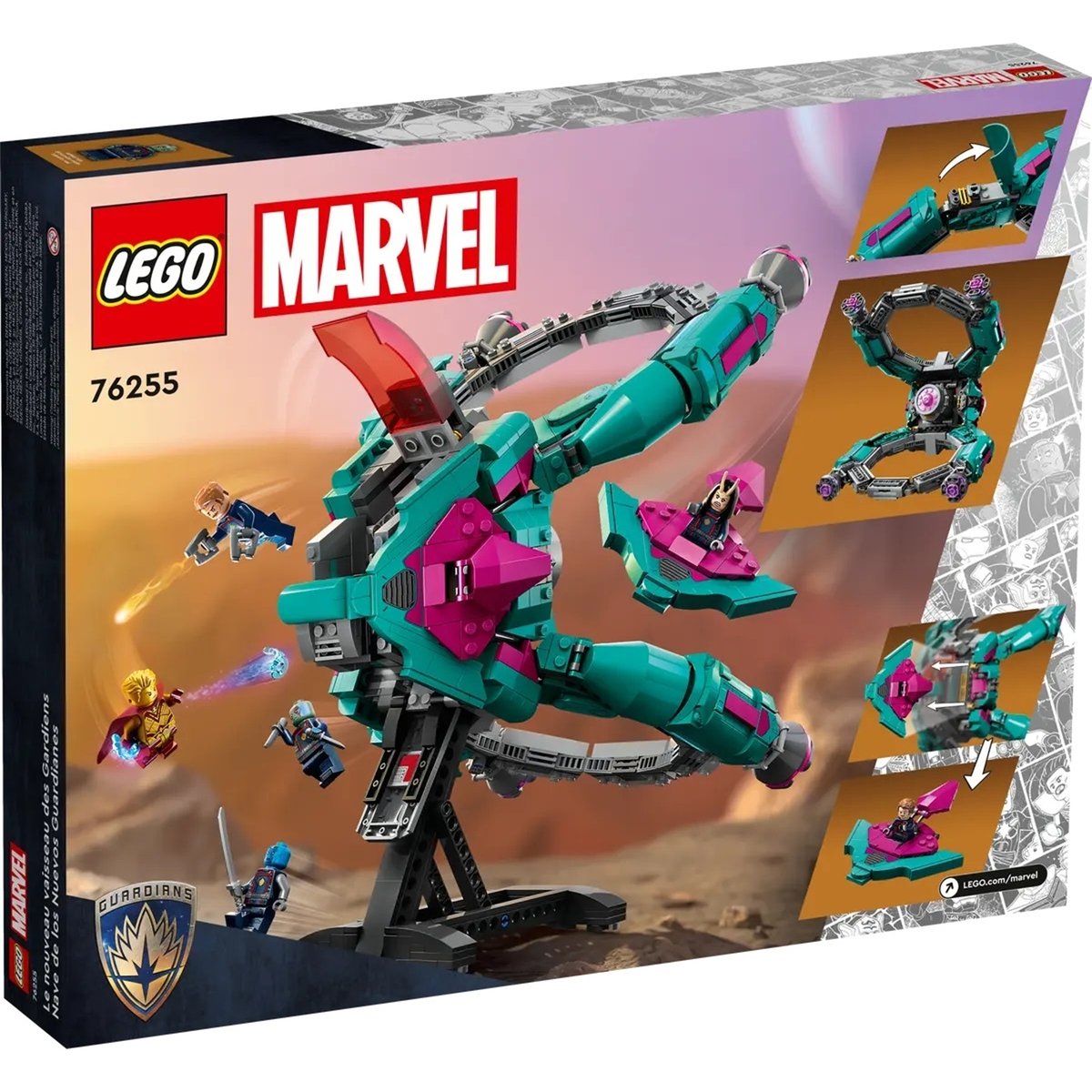 Marvel Le nouveau vaisseau des Gardiens multicolore, LEGO
