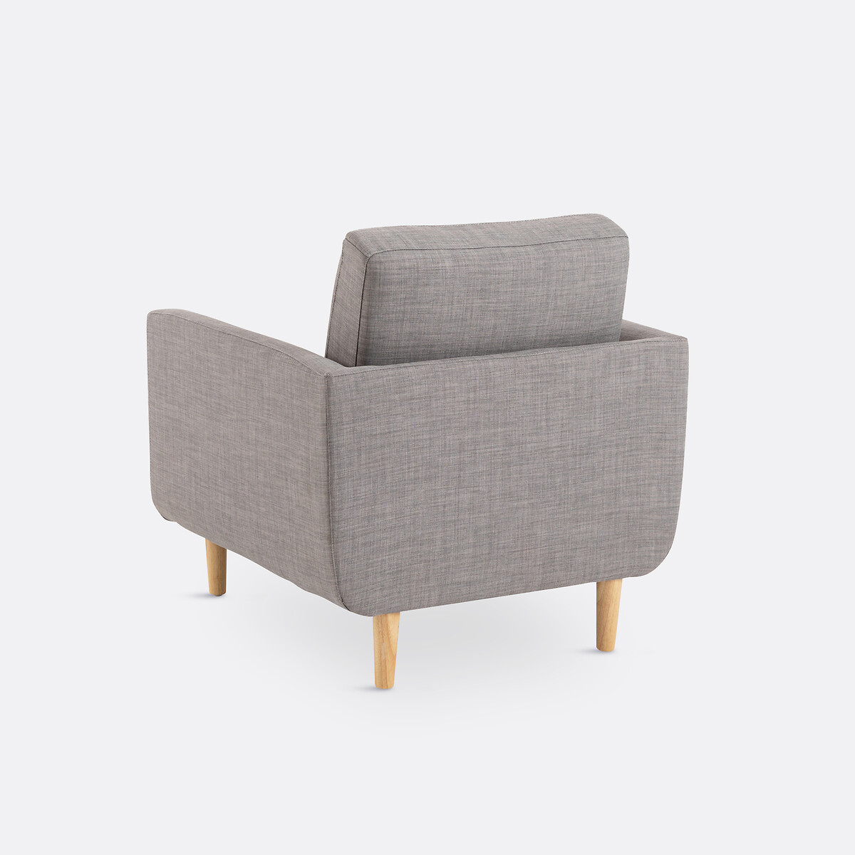 Fauteuil polyester/coton, Jimi gris clair, LA REDOUTE INTERIEURS
