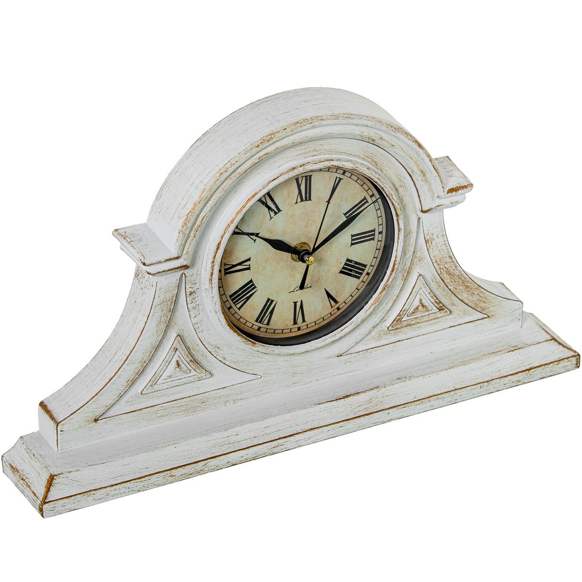 Horloge à poser blanche et dorée 38x21.5x6cm doré, WADIGA