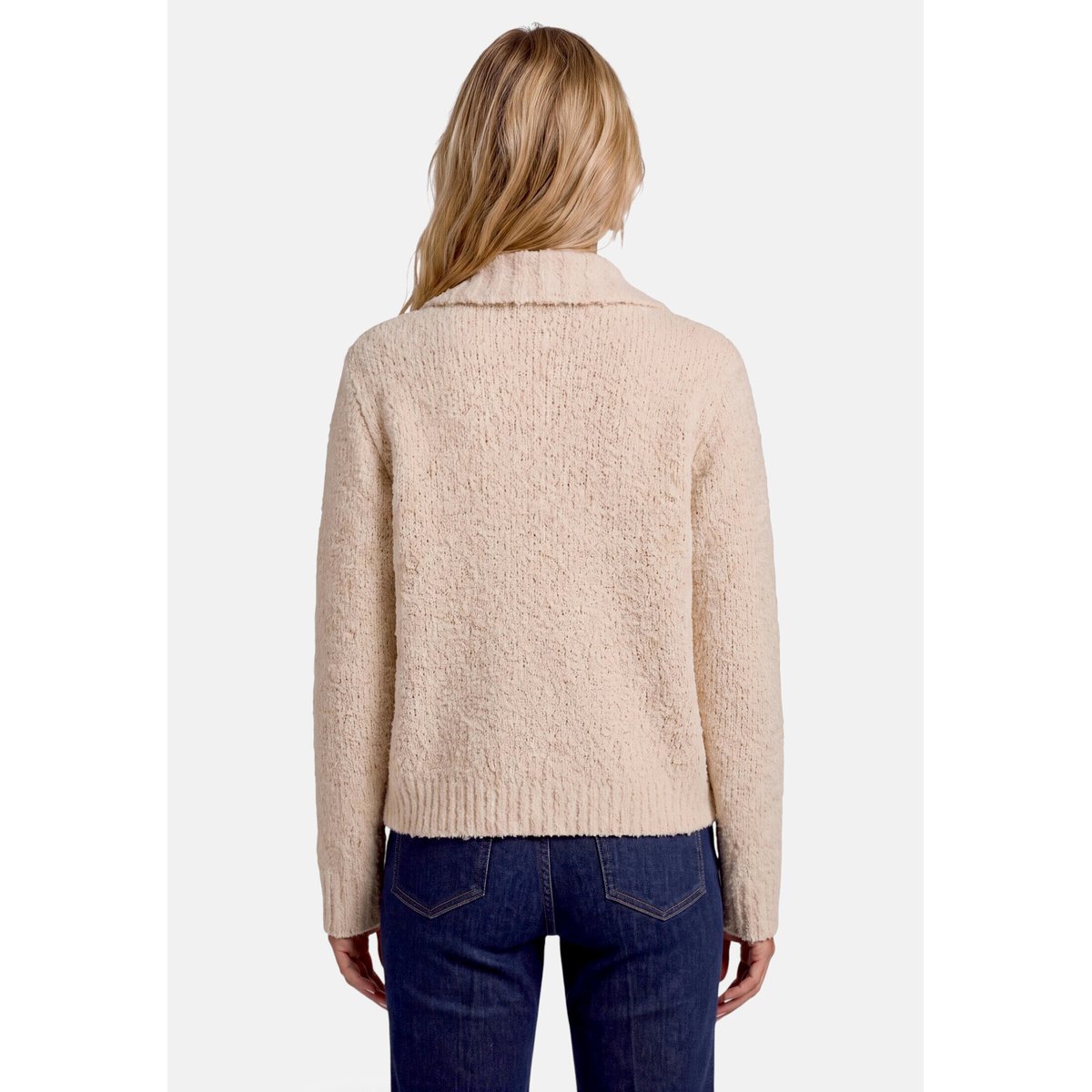 Cardigan en maille à fermeture zippée french oak, ZERO