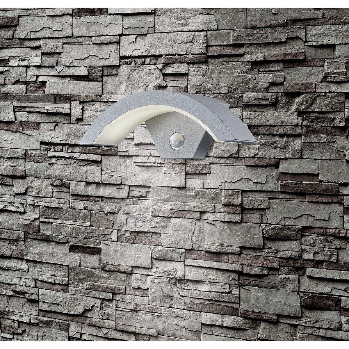 Applique de jardin LED Ohio avec capteur noir, TRIO
