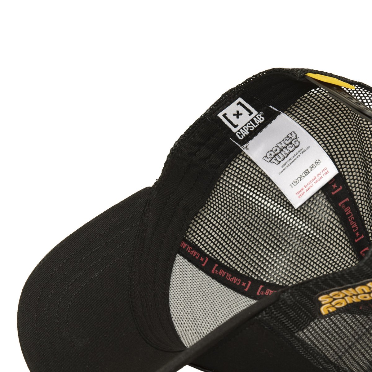 Casquette trucker Looney Tunes Daffy noir/rouge/blanc/jaune, CAPSLAB