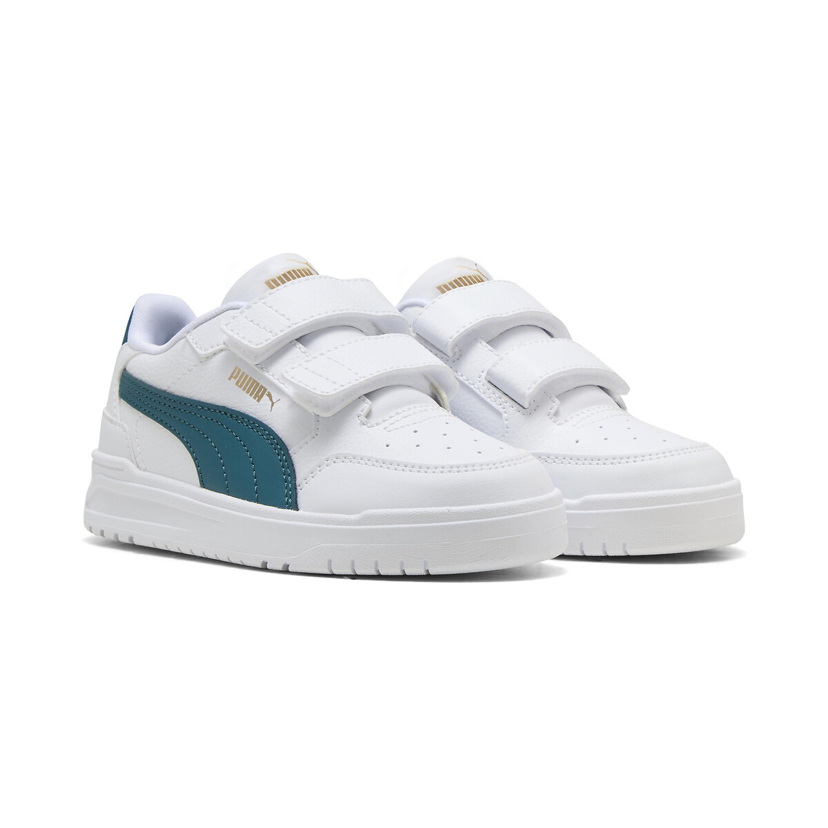 Baskets Shuffle Downtown Lo V blanc/vert, PUMA