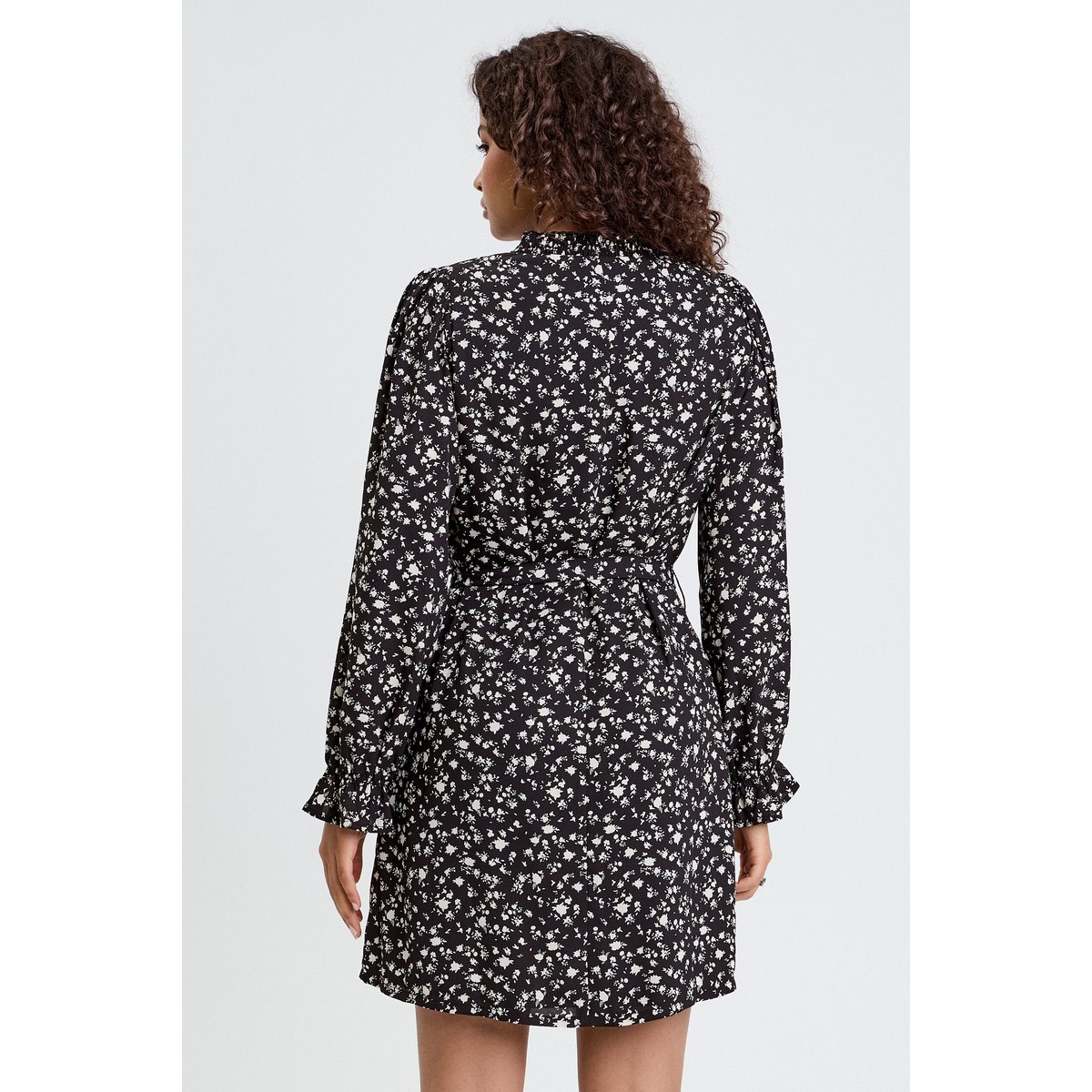 Robe droite ceinturée blanc, CACHE CACHE