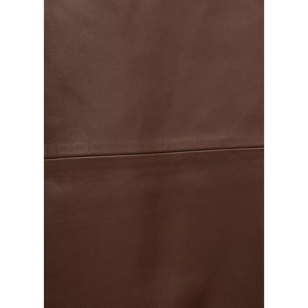 Pantalon flare cuir marron, MANGO