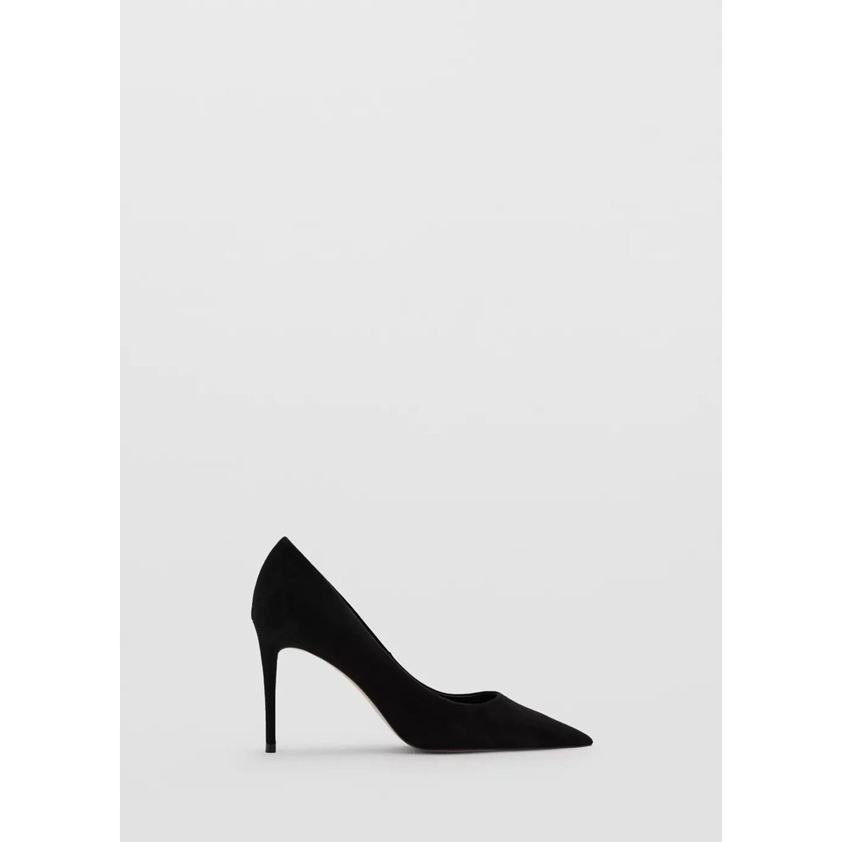 Chaussures pointues talon noir, MANGO