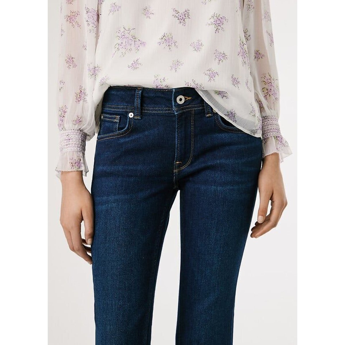 Jean flare taille basse PIMLICO dark navy, PEPE JEANS