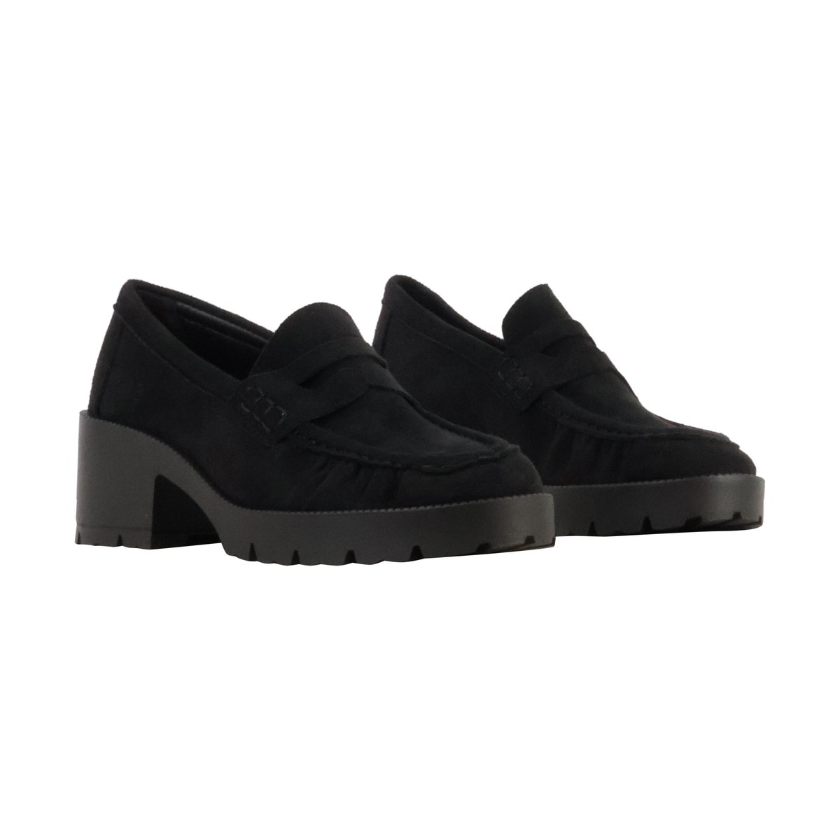 Moccassins à Talon Ideal Shoes noir, ENZA NUCCI