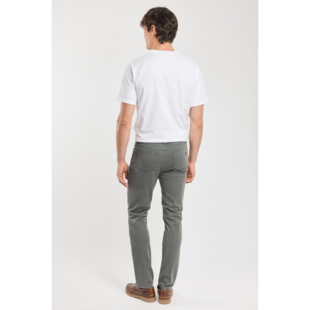 Pantalon coupe droite - coton gris anthracite, ARMOR-LUX