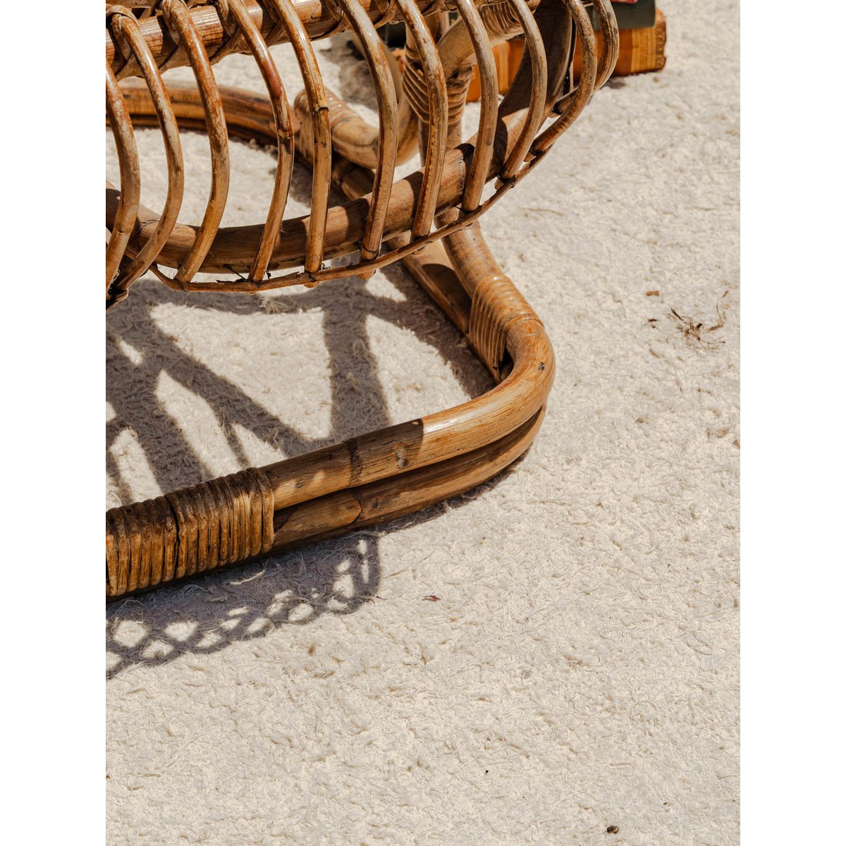 Fauteuil en osier Ernest N°1031 - Bon état bois clair, DEBONGOUT