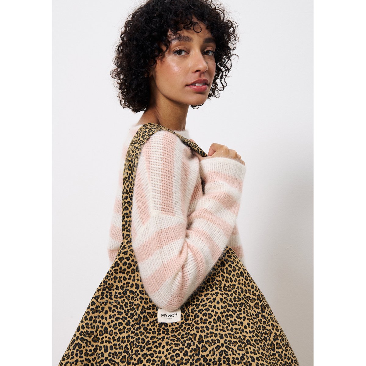 Sac en coton VIDA leopard, FRNCH