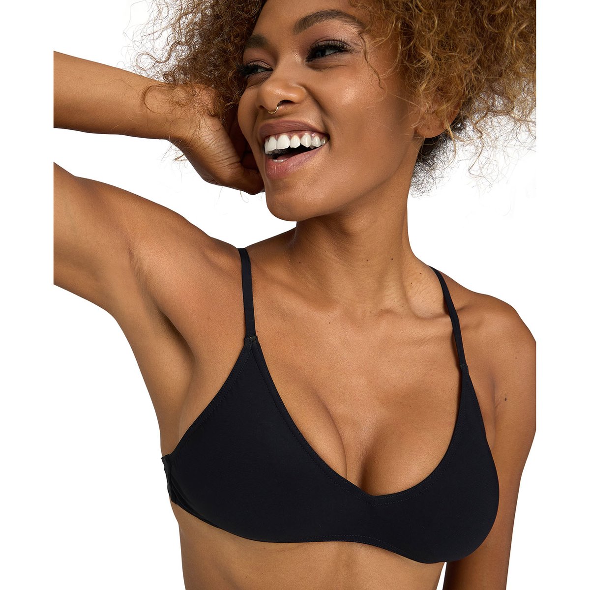 Bikini triangle Solid black, ARENA